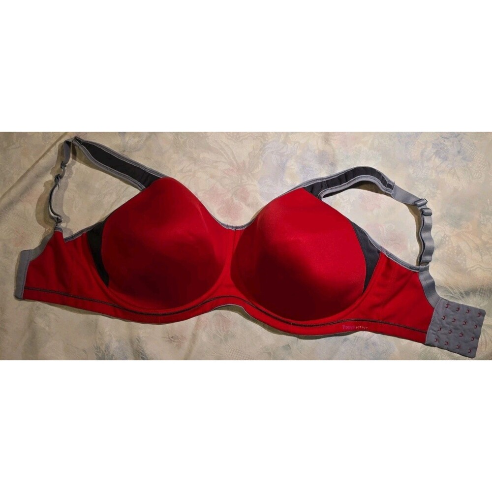 Freya Womens Sports Bra 32H Red Epic Underwired Running Top AA4892HON Activewear